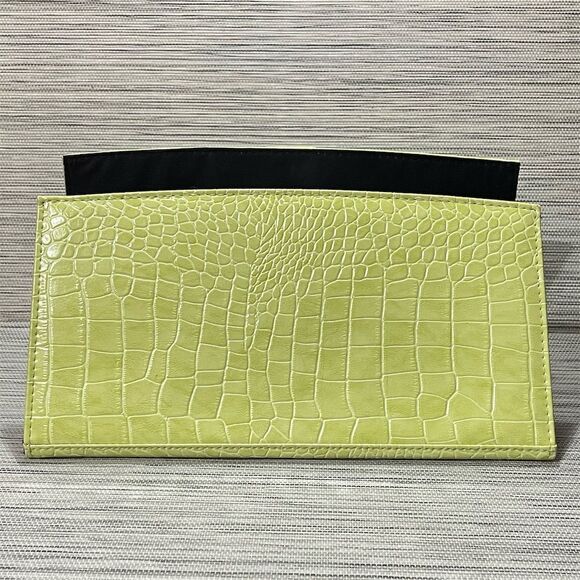 Miche Lime Green Classic Bag Shell Faux Alligator Skin Silver Buckle - Picture 2 of 5